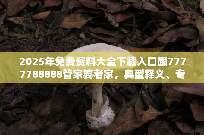 2025年免费资料大全下载入口跟7777788888管家婆老家，典型释义、专家解析解释与落实?小心误导宣传风险