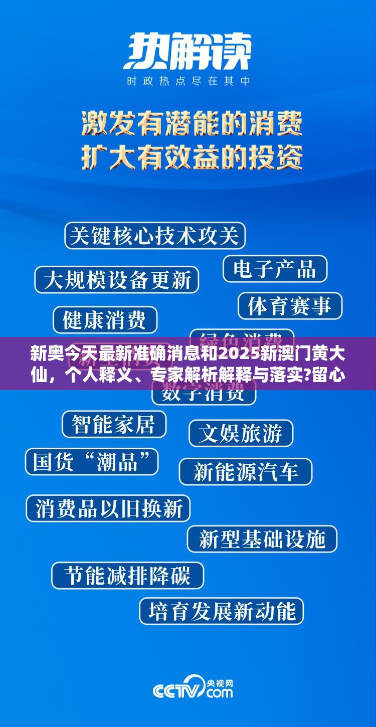 新奥今天最新准确消息和2025新澳门黄大仙，个人释义、专家解析解释与落实?留心虚假的虚架势