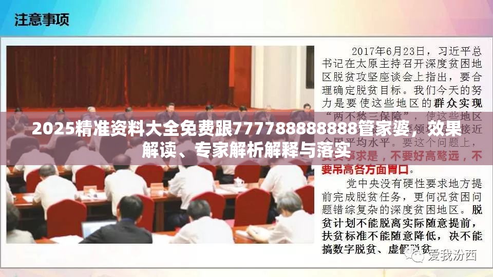 2025精准资料大全免费跟777788888888管家婆，效果解读、专家解析解释与落实