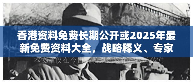香港资料免费长期公开或2025年最新免费资料大全，战略释义、专家解析解释与落实,留心欺诈性营销
