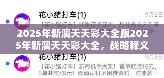 2025年新澳天天彩大全跟2025年新澳天天彩大全，战略释义、专家解析解释与落实,留心欺诈性营销
