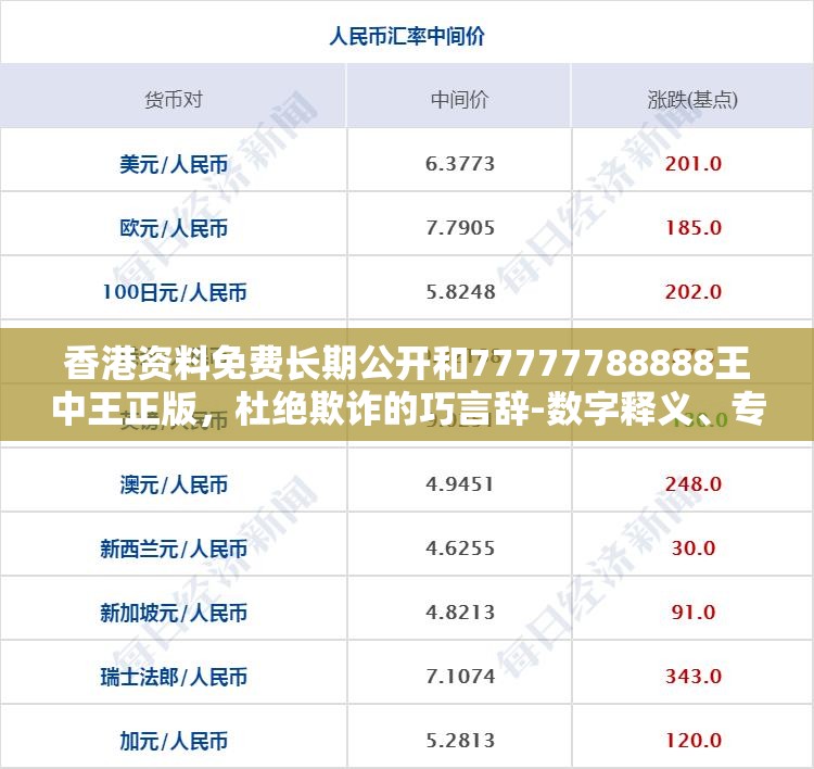 香港资料免费长期公开和77777788888王中王正版，杜绝欺诈的巧言辞-数字释义、专家解析解释与落实
