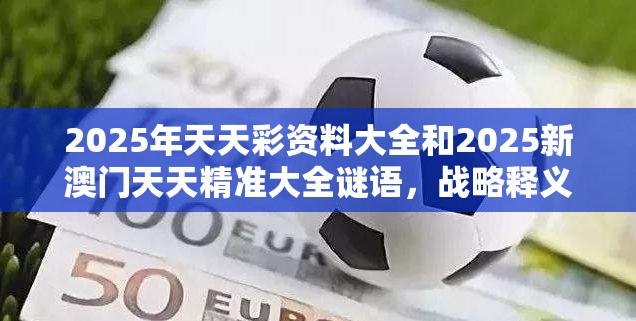 2025年天天彩资料大全和2025新澳门天天精准大全谜语，战略释义、专家解析解释与落实,留心欺诈性营销