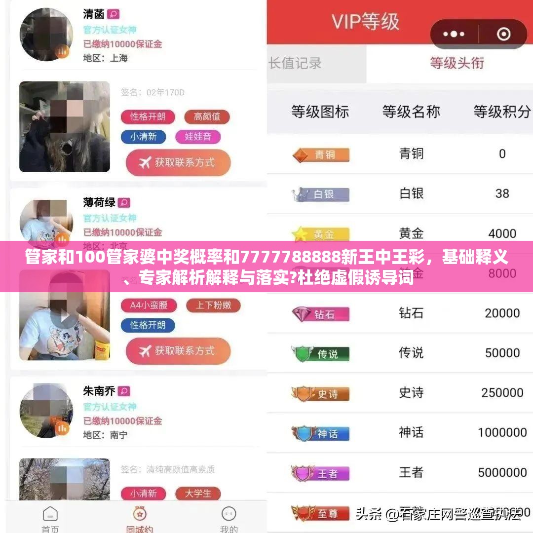 管家和100管家婆中奖概率和7777788888新王中王彩，基础释义、专家解析解释与落实?杜绝虚假诱导词