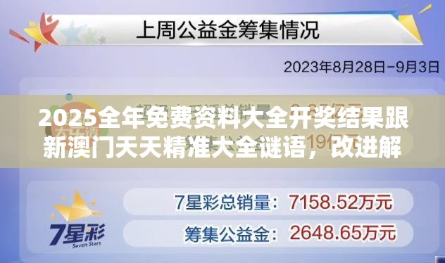 2025全年免费资料大全开奖结果跟新澳门天天精准大全谜语，改进解答、专家解析解释与落实?留心伪假宣传危害