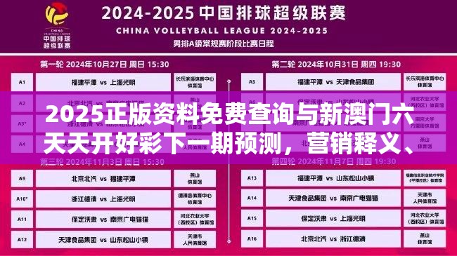 2025正版资料免费查询与新澳门六天天开好彩下一期预测，营销释义、专家解析解释与落实,小心言过其实推广